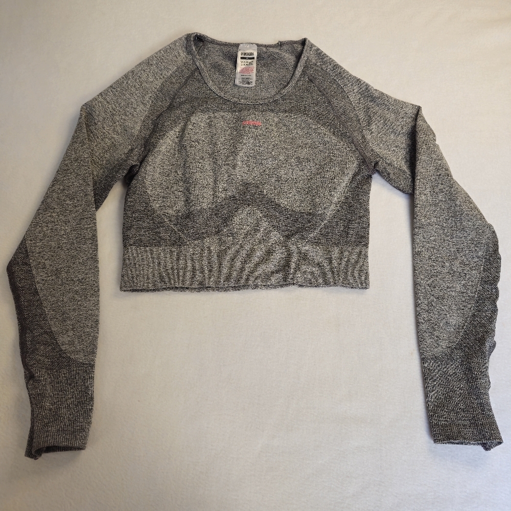 Gymshark Crop Top (grey & pink) XL - Picture 2 of 10